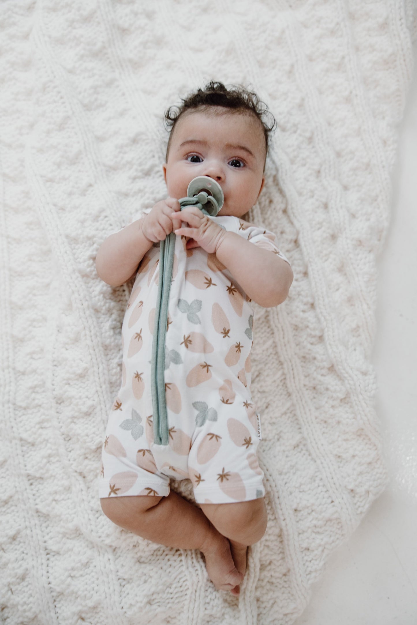 Muted Strawberry Zip Romper