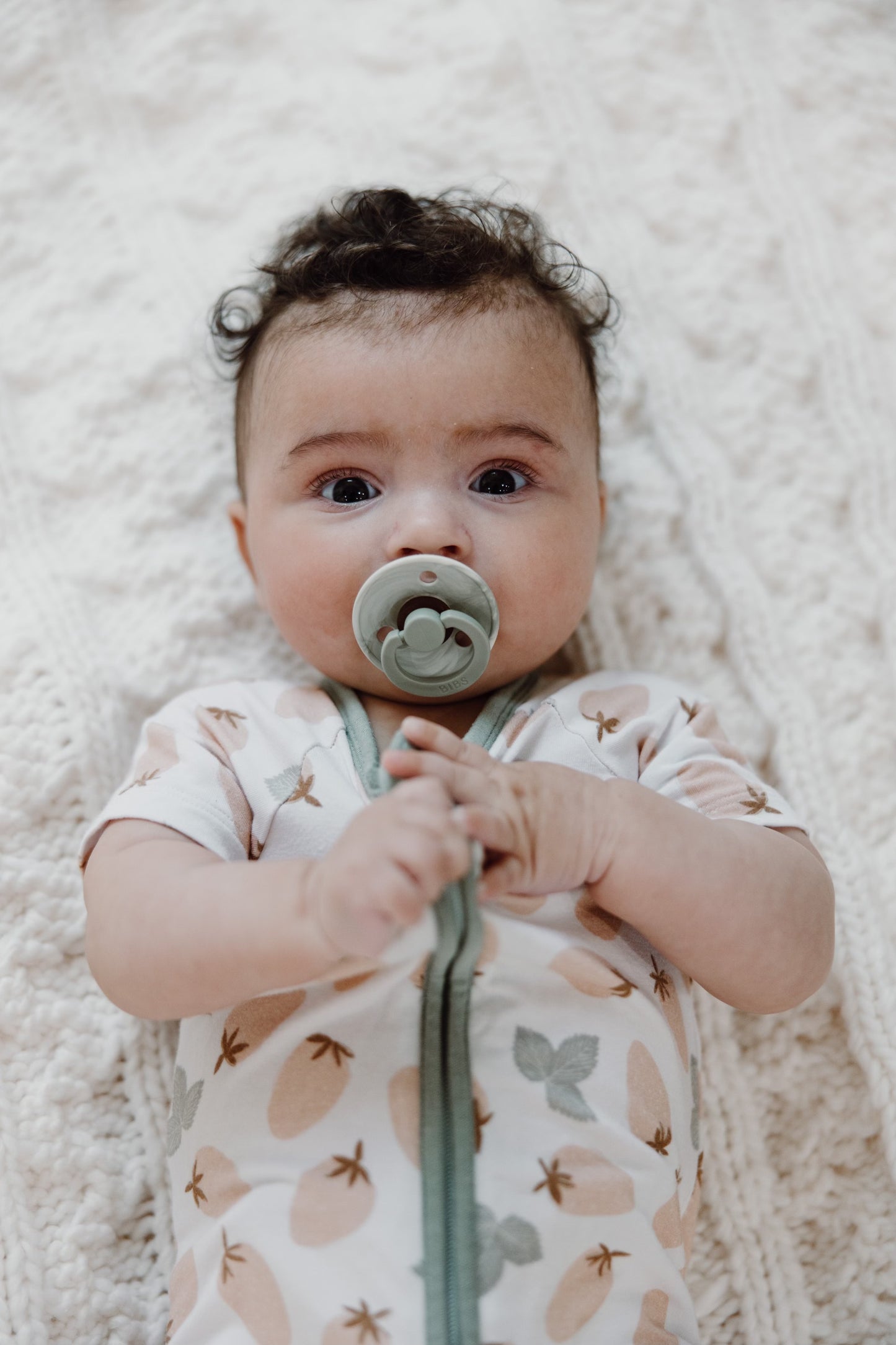 Muted Strawberry Zip Romper